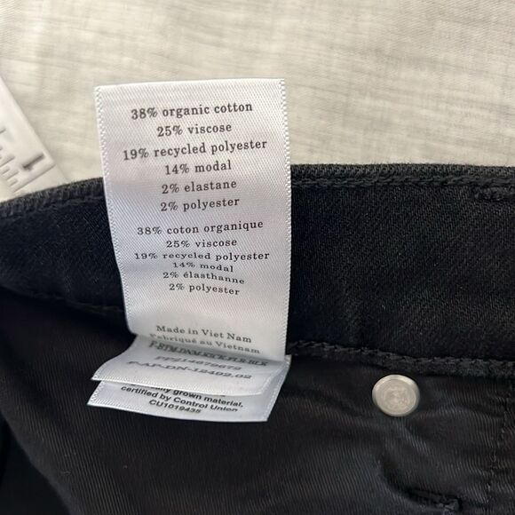 New Everlane The Kick Crop Straight Flare Jeans in Black Size 27 - Picture 9 of 11